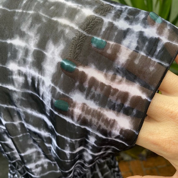 Black Sheer Swim Cover Up - Picture 4 of 6